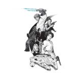 Classic Star Wars Peel And Stick Giant Wall Decal with Alphabet