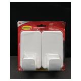 Command Heavy Duty Utility Wall Hooks, 2 Hooks with 8 Command Strips, 15lb X-Large Utility Hook_