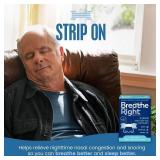 Breathe Right Original Nasal Strips Clear Sm/Med For Sensitive SkinDrug-Free Snoring Solution & Nasal Congestion Relief Caused by Colds & Allergies 30 ct
