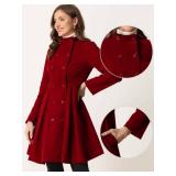 Allegra K Velvet Coat for Women