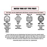 Violin Shaped Rock Star Key Kwikset KW1 KW10