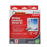 Frost King V73/4T Shrink Film Window KIT, 4-Pack, Clear, Transparent