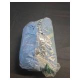 HUUTOE Light Blue Suit for Men Linen Mens Dusty Blue Suit - Tuxedo for Men Heather Suits Set Regular Fit Summer with Jacket Vest Pants S