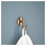 Delta Trinsic (1-Pack) Towel Hooks Champagne Bronze Single Bathroom Hooks Wall Mounted for Robes & Towels Hand Towel Hook Holder Kitchen, Bathroom Accessories