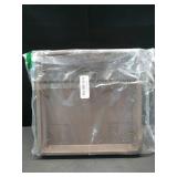 Accent Square Plant Saucer - Durable Plastic Trays For Plants - Stylish Square Tray For Water Drainage - UV Resistant Planter Saucer For Indoor And Outdoor Use (11", Chocolate, Pack of 2)