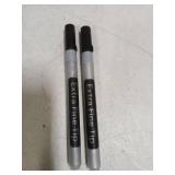 ARTISTRO 2 Silver Acrylic Paint Markers - 0.7mm Extra Fine-Tip Metallic Paint Pens - Perfect for Crafting, Art Projects, & More