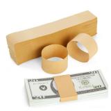 Okuna Outpost Cash Paper Bands - Secure Adhesive Ends for Cash Handling - Blank Money Bands for Crafts - Fits Money Organizer - 7.7 x 1.25 in, 300Pack