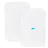 Bassinet Mattress Pad Cover Fit for Baby Delight/Mika Micky/Dream On Me Lotus/ANGELBLISS/KoolerThings (3 in 1) Bedside Sleeper, Waterproof Bassinet Mattress Protector Quilted Bassinet Sheets 2 Pack