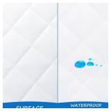 Bassinet Mattress Pad Cover Fit for Baby Delight/Mika Micky/Dream On Me Lotus/ANGELBLISS/KoolerThings (3 in 1) Bedside Sleeper, Waterproof Bassinet Mattress Protector Quilted Bassinet Sheets 2 Pack