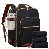 LOVEVOOK 40L Travel Backpack for Women & Men, Airline Approved Carry On Luggage with 3 Packing Cubes, TSA Overnight Bags, Waterproof Personal Item Bag, Weekender Essentials Backpacks fits 17" Laptop