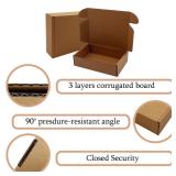 Shipping Boxes 8x5x2 inch 50 Pack,Brown Corrugated Boxes Mailer Packaging for Mailing Small Business E-Commerce Gift Boxes for Wrapping Present Moving Storage Heavy Duty Recycled Cardboard Boxes