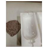 FISDEN Glass Cloche Dome, 5 x 10 Inch Glass Bell Jar with Wood Base, Clear Display Case for Flower, Plant,Fairy Lights, Collectibles, Tabletop Decor