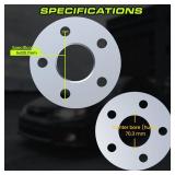 10mm Wheel Spacers Hubcentric Without Lip 5x4.75 Compatible For Chevy Camaro 1982-2002, Corvette 1984-2019, Blazer 1987-2005, S10 1982-2004, Pontiac Firebird 1982-2002, Trans Am 1984-1997 (2pc 70.3mm)