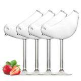 Cocktail Glass - Creative Bird Design Cocktail Glass, 150ml Individuality Glass Goblet (4)