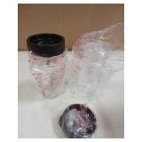 Blender Replacement Parts for Ninja, 24oz Ninja Blender Cups with To-Go Lids, 7 Fins Extractor Blade, Compatible with Nutri Ninja Auto iQ Blenders BL2012 BN801 BL480-30 BL640-30 BL642-30 NN100-30