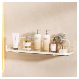 VXINSTZ Suction Cup Shower Caddy, Wall Mounted No Drilling Bathroom Shower Organizers Storage Rack, Removable Shelves for Inside the Shower, Clear