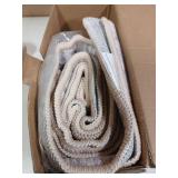 TTelephant 2x6 Runner Rug, Soft Non-Slip Vintage Medallion Rug, Low-Pile Printed Indoor Runners for Entryway, Hallways, Kitchen, Laundry Room, Bedside -Light Blush/Cream