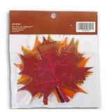 Autumn Leaves Cutouts - 16 Cardstock Fall Leaf Shapes - for Decorating and Crafts - 4 of Each Shape