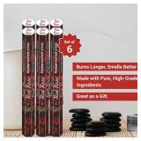 Zed Black Red Rose Incense Sticks 20 Sticks per Box, 6 Boxes (Total 120 Sticks)| Premium Quality Floral Fragrance for Meditation, Relaxation, Yoga & Home Aromatherapy.