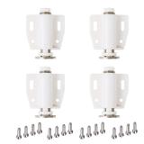 DonYoung Magnetic Touch Latch, 3 Pack Push Open Cabinet Door Latches and Catches, Push Release Opener Door Magnets, RV Drawer Closure for Wardrobe Cabinet Kitchen Cupboard Closet Door