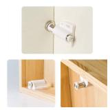 DonYoung Magnetic Touch Latch, 3 Pack Push Open Cabinet Door Latches and Catches, Push Release Opener Door Magnets, RV Drawer Closure for Wardrobe Cabinet Kitchen Cupboard Closet Door