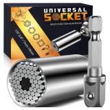 Valentines Day Gifts for Him Husband Her Boyfriend Super Universal Socket Tools Gifts for Men, Grip Set with Power Drill Adapter Cool Stuff Gadgets Ideas Gifts for Dad Valentines Day Gifts Basket