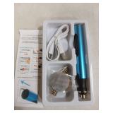 3-Speed Cordless Mini Drill Pen With 8 Small Drill Bits,Rechargeable Electric Hand Drill Pin Vise,Resin Drill Set For Jewelry Making,Resin,Plastic,Wood,Keychains DIY (BLUE)