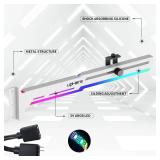 upHere 5V Addressable RGB White Graphics Card GPU Brace Support Video Card Sag Holder,Built-in 5V ARGB Strip,Adjustable Length and Height Support,G276WTARGB