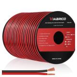 VIABRICO 16 Gauge Wire, 16AWG Automotive Wire Electrical Wire 100FT 2 Conductor Red Black 12V/24V DC Cable LED Strips Extension for Light RC Car Speaker