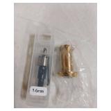 HOJLKLD Door Viewer Peephole,Solid Brass 200 Degree Peep Hole with 16 MM Drill Bit for 1-1/2" to 2-3/8" Doors,5/8 Inch Pipe Diameter Door Eye Viewer with Privacy Cover (1, Polished Gold)