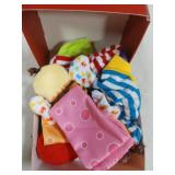 Bloobloomax Wrist Rattle Socks and Foot Finder Set, Infant Girl Boy Toys for Babies 0-36 Months, Newborn Hand & Foot Toys for 0 to 3 Years, Baby Shower Gifts Set (Red Gift Box)