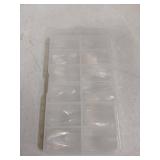 Ranrose Long Almond Nail Tips: 240pcs Nail Tips Full Cover False Nail 12 Sizes Half Matte Pre-shape Acrylic Almond Shaped Press On Nail Tips DIY Nail Salon