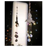 Brezalysia Hummingbirds Crystal Sun Catchers Hanging for Indoor Windows Ornament Rainbow Maker Prism Bird Suncatchers Gifts, Beads