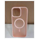 MOCCA Strong Magnetic for iPhone 16 Pro Max Phone Case, [Compatible with Magsafe][16FT Mil-Grade Drop Protection] Slim Thin Translucent Matte Protective Cover Case for iPhone 16 Pro Max Case, Pink