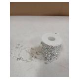 HADDIY Christmas Tree Beads Garland Decoration,66 Feet Silvery Pearl Strands Chain for Christmas Tree Decor,Crafts and Holiday DÃ©cor