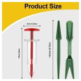 6 Pcs Mini Seed Spreader, Mini Sowing Seed Dispenser, Small Seed Planter Tool, Manual Seedlings Dibber and Widger Set, Seed Sower Spreader Handheld for Tiny Seeds Gardening Lawn Care