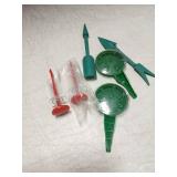 6 Pcs Mini Seed Spreader, Mini Sowing Seed Dispenser, Small Seed Planter Tool, Manual Seedlings Dibber and Widger Set, Seed Sower Spreader Handheld for Tiny Seeds Gardening Lawn Care