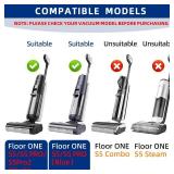 Floor ONE S5 Brush Roller and HEPA Filter Replacement, Compatible with Tineco S5 / S5 Pro /S5 Pro 2 / S5 Blue Cordless Wet Dry Vacuum Cleaner - 2 Brush Rollers + 6 Vacuum Filters + 1 Cleaning Tool