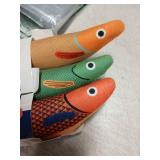 Potaroma Cat Toys Saury Fish, 3 Pack, Catnip Crinkle Sound, Soft and Durable, Interactive Kitten Kicker for Indoor Kitty Exercise 9.4 Inches for All Breeds