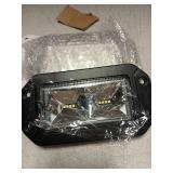 BUNKER INDUST 6" Inch Flood LED Light Pods,Pair Flush Mount LED Work Light 4800LM Light Bar Backup Driving Lights Waterproof for Truck Tractor Off Road 4x4 Jeep Pickup SUV ATV UTV Golf Cart