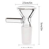 6pcs Glass Funnels and 2pcs Cleaning Brushes 14mm