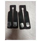 DYREOOE Purse Hook for Car, Universal Thickened Leather Sturdy Metal Car Purse Hook - Double Car Hooks, Bag Hooks for Car (Black - 2 Pack)