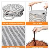 38L Foldable Towel Warmer Bucket,Heated Towel Warmers for Bathroom,Travel & Outdoors, 4 Heat Settings, Auto Shut Off,360Â° Ring Heating,Waterproof Fabric,Fits Oversized Towels, Robes, Blankets