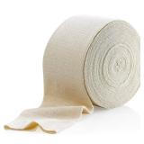 Elastic Tubular Support Bandage Size E, 10M Box - Natural Color (3.5" X 33 feet) for Large Knee Support Bandage -Medium Thigh, Cotton Spandex