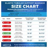 Elastic Tubular Support Bandage Size E, 10M Box - Natural Color (3.5" X 33 feet) for Large Knee Support Bandage -Medium Thigh, Cotton Spandex