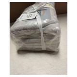 Great Bay Home 100% Cotton 4 Pack 54x27 Bath Towel Set - Absorbent, Quick-Drying, Durable Towels for Bathroom Decor - Low-Twist, Two-Ply Fibers (Light Grey)