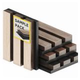Samples-Pack Acoustic Slat Wall Panels - Soundproof Wood Paneling for Interior Decor