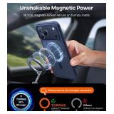 TORRAS for iPhone 17 Pro Case, Camera Control, Fit for MagSafe, Military-Grade Protection, Magnetic Slim Translucent Anti-Fingerprint Phone Case for iPhone 17 Pro 6.3", Deep Blue