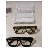 VISOONE 2 Pack Blue Light Blocking Glasses Rectangle Frame and Chic Preppy Look for Women Men RIVER