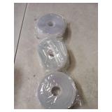 49 Feet Clear Weather Stripping Door Seal, Draft Seal Tape for Doors, Silicone Draft Seal Insulation Tape Strip, Under Door Seal Strip for Window and Door Bottom 3 Rolls Total 49ft (Width 35mm)